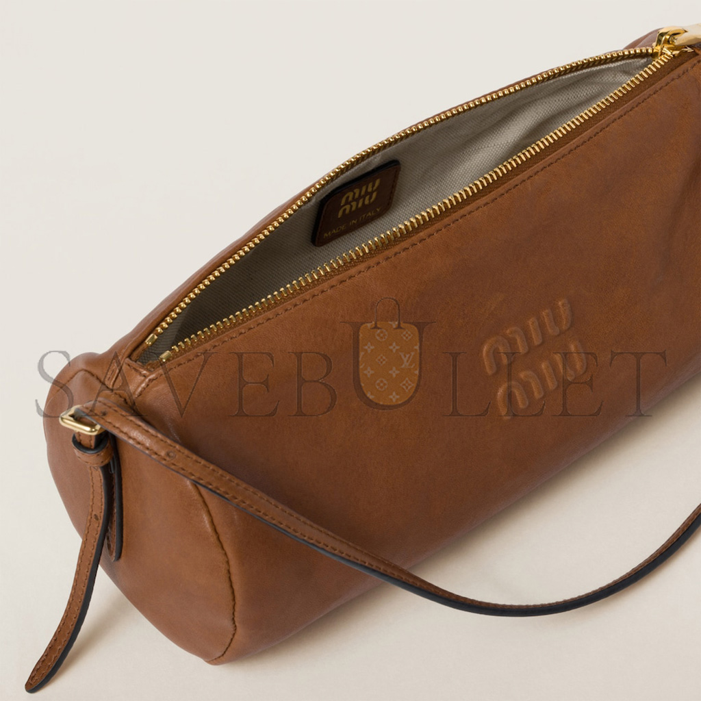MIU MIU NAPPA LEATHER COSMETIC BAG 5NE851 (22*9*9cm) MIU MIU NAPPA LEATHER COSMETIC BAG 5NE851 (22*9*9cm)